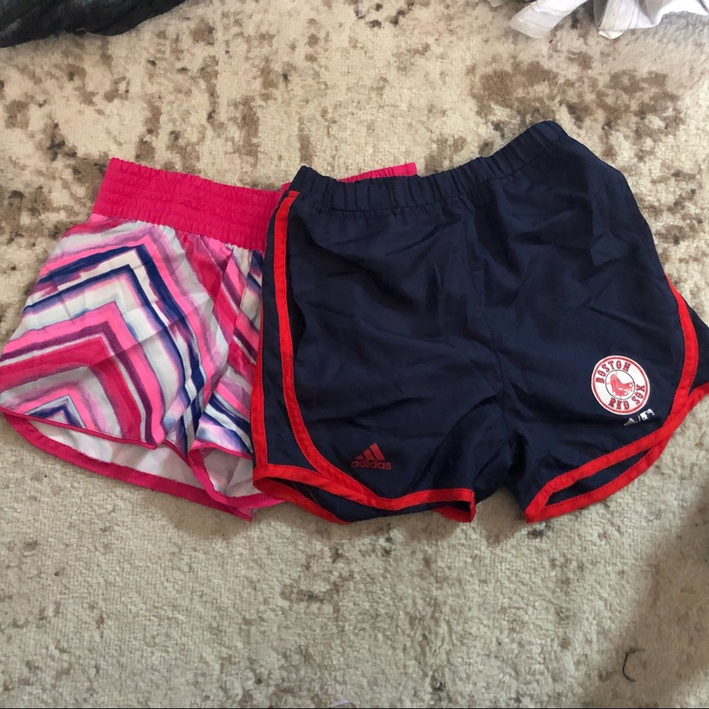 2 pairs of girls athletic shorts